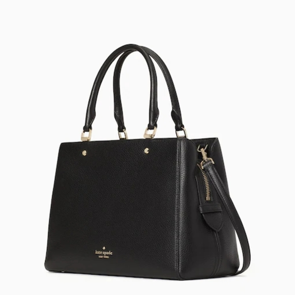 Kate Spade Set Leila Medium Triple Compartment Satchel with Wallet.Black.NWT - Picture 2 of 6
